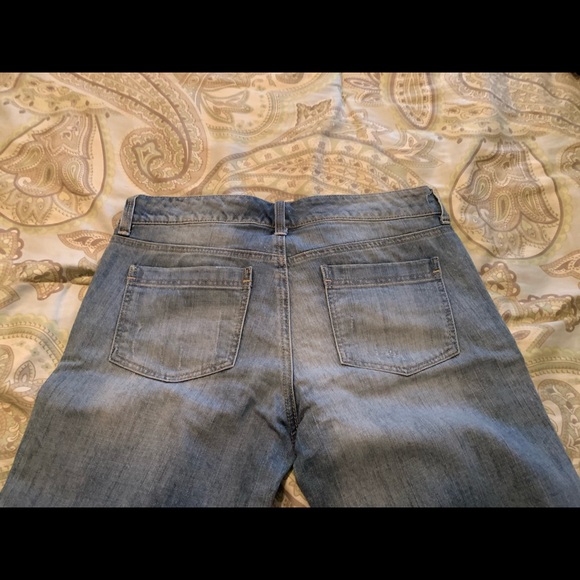 New York & Co Low Rise Slim Slouch crop pants size 6 Denim - Picture 2 of 4